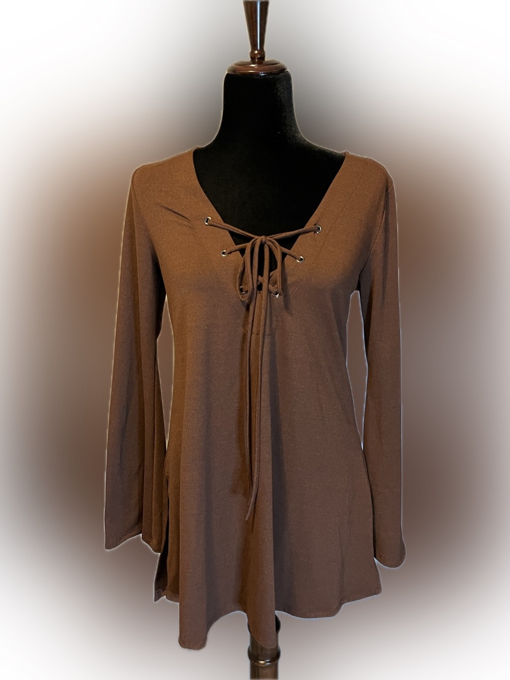 Let Them Eat Cake Tunic Top with Flared Bell Sleeves size M